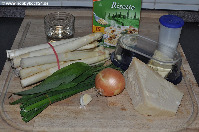 Spargel-Risotto mit Bärlauch und Hugo - hobbykoch24.de